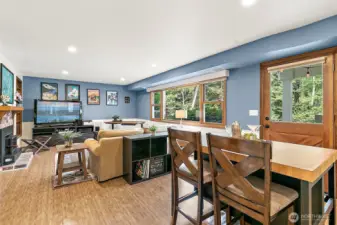 With walkout access to a spacious patio leading directly to the lake, this area is perfect for guests, extended family, or multi-generational living.