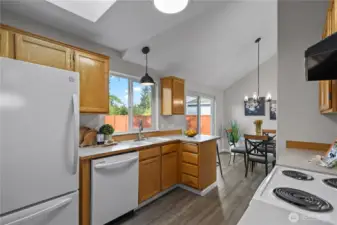 Newer fridge and dishwasher