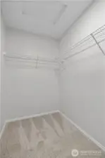 Primary walk in closet