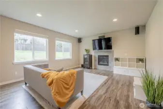 Room for your Giant Sectional here beside the Gas Fireplace