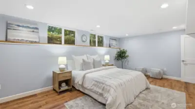 Another angle of the HUGE lower floor BR