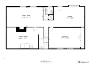 Lower floor with 3 large rooms and large Utility/Laundry/Storage room