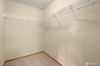 Primary walk-in closet