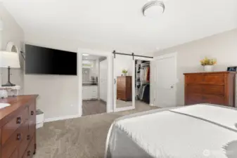 Primary on main floor leading to primary bath