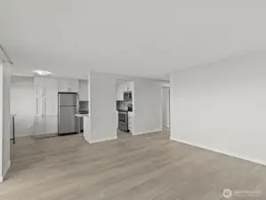 The open concept makes it great for having guests over to entertain.