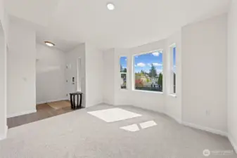 Entry way leads to formal living room.