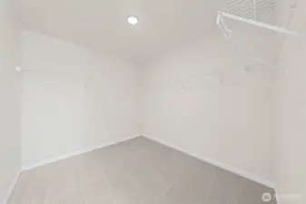 The walk-in closet is made for all the extra space you need.
