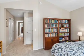 Second bedroom suite has a dedicated linen closet.