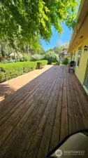 Expansive refurbished deck