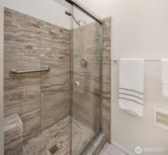 Shower in primary.