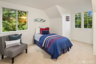 There are 4 bedrooms total.