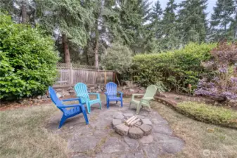 Backyard fire pit