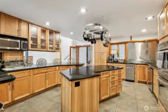 Kitchen with huge island