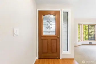 View of the front door