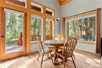 Spacious & sunlit dining area