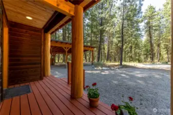 Inviting front porch