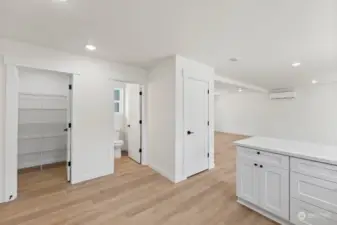 Walk in Pantry and half bathroom