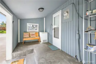 Mud room off kitchen