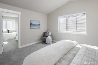 Spacious Owners Suite w/ vaulted ceilings