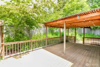 Backyard has since been landscaped, plenty of room for your favorite plants or flowers