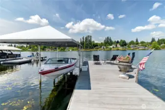 Private Dock w/ boat & Jet Ski Lift