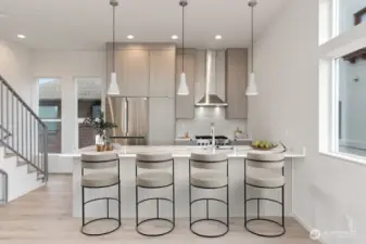 3rd floor kitchen virtually staged-pic is of similar unit