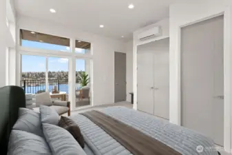 4th floor primary suite. Virtually staged-pic is of similar unit