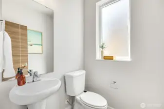 Main floor guest half bath