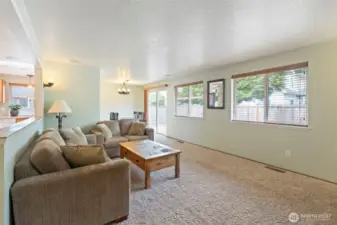 Natural light in living room