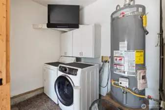 Washer and dryer in garage