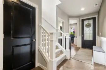 Entryway and den