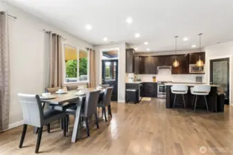 Large dining area off the kitchen