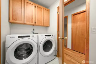 Laundry room with storage