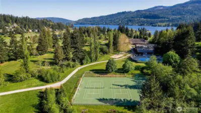Tennis and pickle ball courts