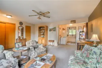 Newer carpet over hardwood