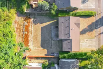 From above. large 9525 sq ft lot