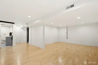 Lower-level area can be a bonus or living room.