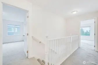 Upstairs hallway, primary bed