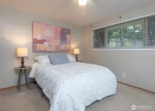 Primary bedroom with attached ensuite.