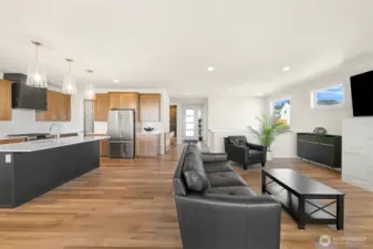 Open floorplan looking back to the spacious entryway.