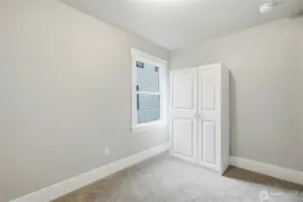 Bedroom #2 w/ extra storage.