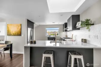 Updated Kitchen with Quartz countertops