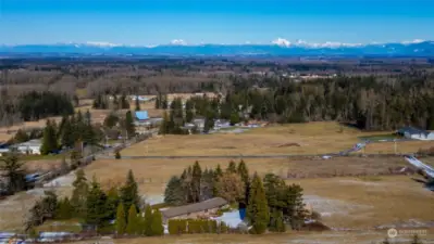 Lovely territorial and mountain view from the property.