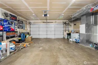 2-car garage with storage