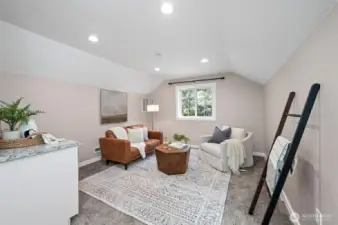 Upstairs bonus living room