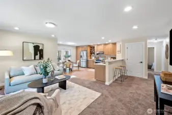 Open concept living space