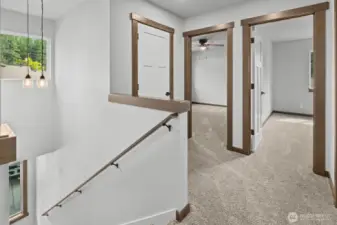 Upper level landing from stairs