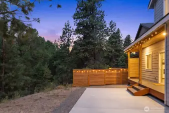 Backyard ready for personal touches