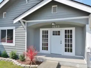 Enter from the Covered Front Porch.