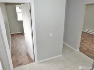 Laundry Room (the 3rd bedroom is straight ahead and the large Bonus Room is to the right).